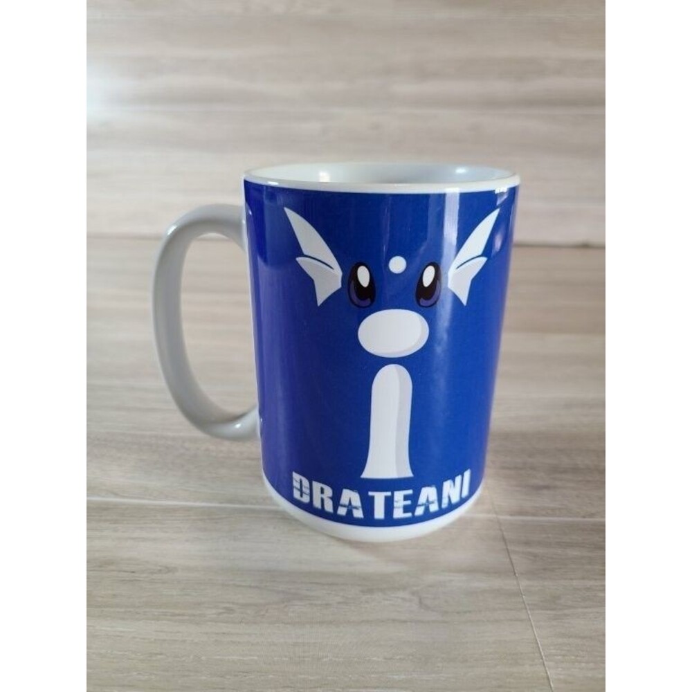 Drateani Pokemon Inspired Ceramic Coffee Mug Blue White Cartoon Dragon Cup Gift